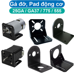 Gá động cơ DC, Pad cố đinh các loại động cơ thông dụng từ loại 380...895