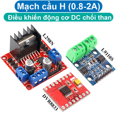 Mạch cầu H điều khiển động cơ L298N, L9110S,DRV8833 2 kênh