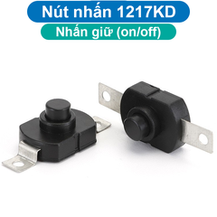 Nút nhấn giữ (on/off) 1217KD 12x17mm 2 chân