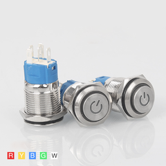 Nút nhấn chống nước đầu cao ( nhấn nhả/reset ) lỗ khoét 12mm/16mm/19mm/22mm