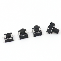 (10 cái) Nút nhấn 6x6mm 4 chân dán SMD cao 4.3 - 15mm