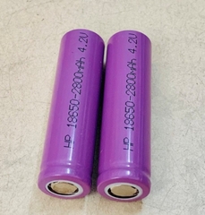 Pin lithium 18650 màu tím dung lượng 2000mA dòng xả 1C