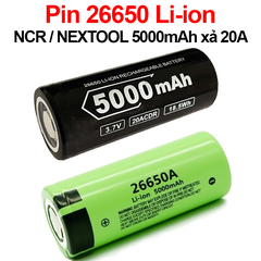 Pin 26650 Li - ion NCR 5000mAh xả 20A