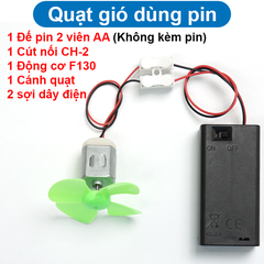 Bộ STEM cho học sinh, đèn Năng lượng mặt trời, quạt gió, bơm nước mini