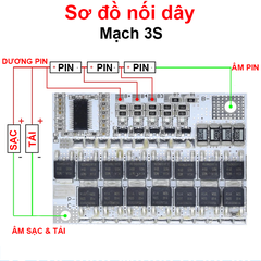 Mạch sạc bảo vệ pin lithium / pin sắt LifePo4 dùng cho khối pin 3S/4S/5S 100A