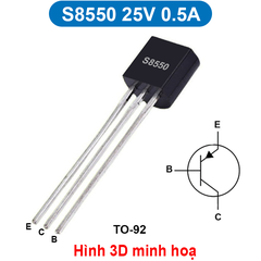 (5 con) Transistor BJT PNP A1015/B562/A1012/... chân cắm TO-92