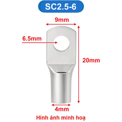 Đầu Cos tròn trần SC đồng si mạ chống oxi hóa
