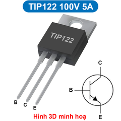 Transistor Darlington NPN TIP110 / TIP120 / TIP122 5A chân cắm TO-220