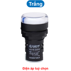 Đèn báo AD16-22DS lỗ khoét 22mm điện áp 12V, 24V, 220VAC, 380VAC