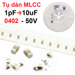 (50 con) tụ gốm, tụ dán đa lớp MLCC - size 0402 - 50V