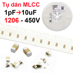 (50 con) tụ gốm, tụ dán đa lớp MLCC - size 1206 - 450V