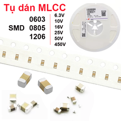 (50 con) tụ gốm, tụ dán đa lớp MLCC - size 0603 - 50V