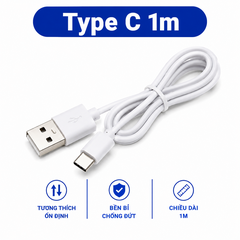 Dây cáp sạc cho thiết bị công suất thấp không truyền dữ liệu cổng type C / Micro B
