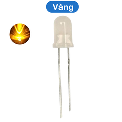 (20 Con) LED 5mm đục (đỏ/trắng/vàng/xanh lá/xanh dương)