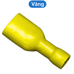 (50 cái) Đầu cos ghim dẹp, cos ghim capa bọc nhựa FDFD