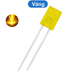 (10 Con) LED vuông 2x5x7mm màu (đỏ/trắng/vàng/xanh lá)