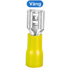 (50 cái) Đầu cos ghim dẹp cái, cos ghim capa bọc nhựa FDD