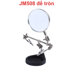 Kính lúp kẹp soi hàn mạch điện tử có đèn LED và gác mỏ hàn
