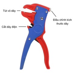 Kìm tuốt dây điện có điều chỉnh độ dài dây