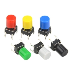 (10 cái) Nắp nút nhấn 6x6mm đường kính trong 3.2 cao 6mm