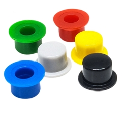 (10 cái) Nắp nút nhấn 6x6mm hình mũ đường kính trong 3.1mm / 3.4mm cao 6mm