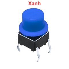 (10 cái) Nắp nút nhấn 6x6mm hình mũ đường kính trong 3.1mm / 3.4mm cao 6mm