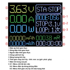 Mạch kiểm tra dung lượng pin 18650, có đế pin - màn hình LCD