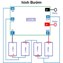 Mạch bảo vệ pin lithium 18650 4s 16.8V nhiều hình dạng hỗ trợ các khối pin