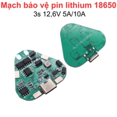 Mạch bảo vệ pin lithium 18650 3s 12,6V 5A/10A hình tam giác