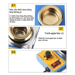 Bể nung chảy chì hàn ZTX, Nồi nấu thiếc hàn các loại