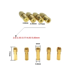 Bộ kẹp mũi khoan bằng đồng thau 5 lõi