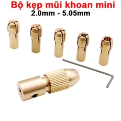 Bộ kẹp mũi khoan bằng đồng thau 5 lõi