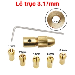 Bộ kẹp mũi khoan bằng đồng thau 5 lõi