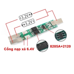 Mạch bảo vệ pin sắt LifePo4 2S 6.4V có sẵn kẽm hàn