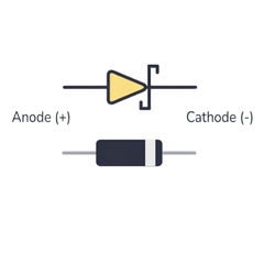(5 con) Diode Schottky 1N5819,1N5822,... chân cắm