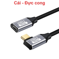 Dây cáp nối dài Type C USB 3.1 gen 2 10Gbps PD 100w hỗ trợ 4k 60hz