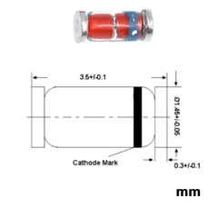 (20 con) Diode Zener ZMM2V4, ZZMM3V9, MM5V6, ZMM7V5... chân dán SMD 0.5W
