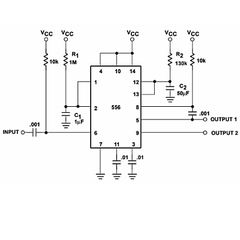 (5 con) IC tạo xung giao động NE556