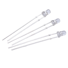 (20 Con) LED 3mm trong suốt (đỏ/trắng/vàng/xanh lá/xanh dương)