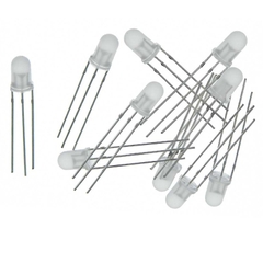 (10 Con) LED 2 màu 5mm đục dương chung