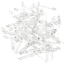 (20 Con) LED 5mm trong suốt (đỏ/trắng/vàng/xanh lá/xanh dương)