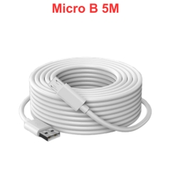 Cáp sạc USB loại dây dài đầu micro B hoặc type C