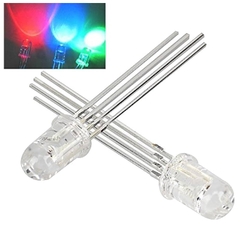 (10 Con) LED RGB 5mm trong suốt âm chung / dương chung