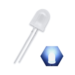 (5 Con) LED 10mm đục (đỏ/trắng/vàng/xanh lá/xanh dương)