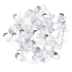 (2 Con) LED RGB 10mm trong suốt âm chung / dương chung