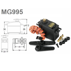 Động cơ servo MG90, MG90S, MG995, MG996R, MG946R, S3003, thiết kế xe đẩy trực thăng, robot