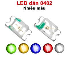 (50 Con) LED dán trong suốt 0402 SMD