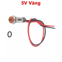 LED vỏ inox nối có chống nước,dây dài 120cm,đường kính ren 6mm