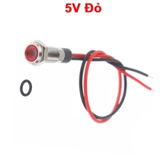 LED vỏ inox nối có chống nước,dây dài 120cm,đường kính ren 6mm