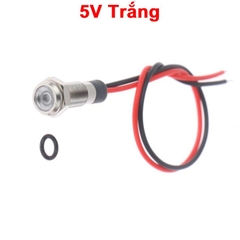 LED vỏ inox nối có chống nước,dây dài 120cm,đường kính ren 6mm